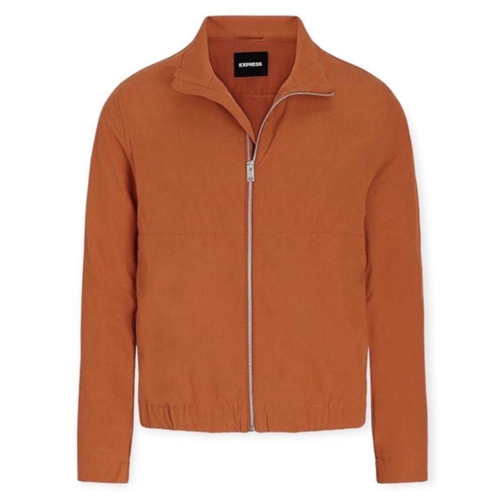 Express Orange and Silver Bomber Jacket